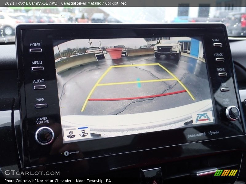 Celestial Silver Metallic / Cockpit Red 2021 Toyota Camry XSE AWD