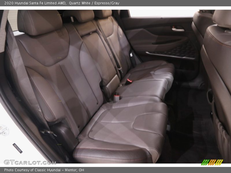 Quartz White / Espresso/Gray 2020 Hyundai Santa Fe Limited AWD