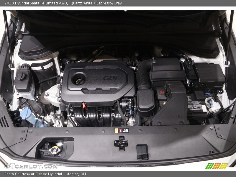 Quartz White / Espresso/Gray 2020 Hyundai Santa Fe Limited AWD