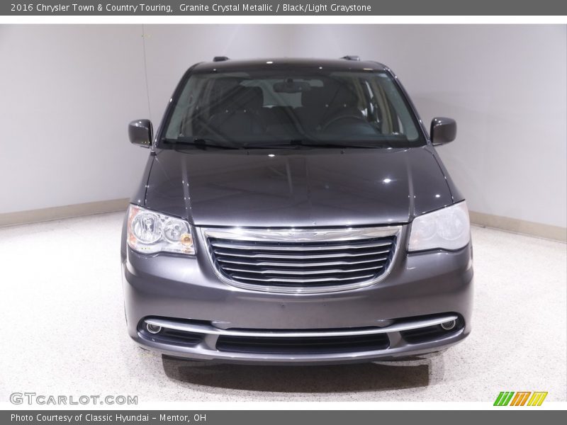 Granite Crystal Metallic / Black/Light Graystone 2016 Chrysler Town & Country Touring