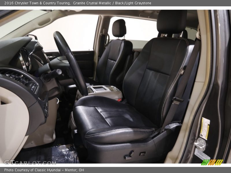 Granite Crystal Metallic / Black/Light Graystone 2016 Chrysler Town & Country Touring