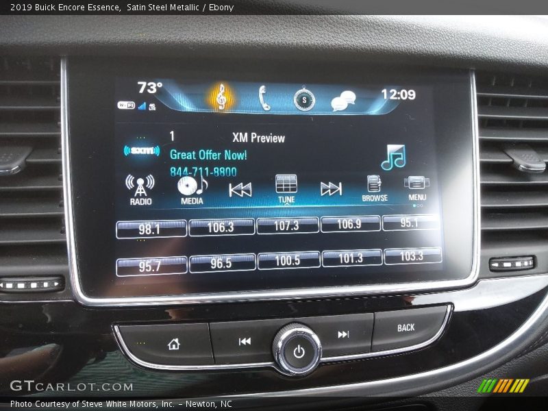 Controls of 2019 Encore Essence