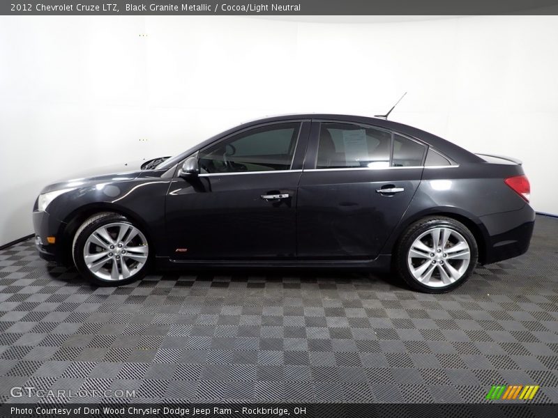 Black Granite Metallic / Cocoa/Light Neutral 2012 Chevrolet Cruze LTZ