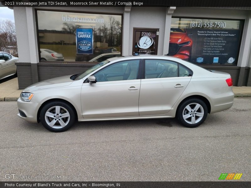 Moonrock Silver Metallic / Cornsilk Beige 2013 Volkswagen Jetta TDI Sedan