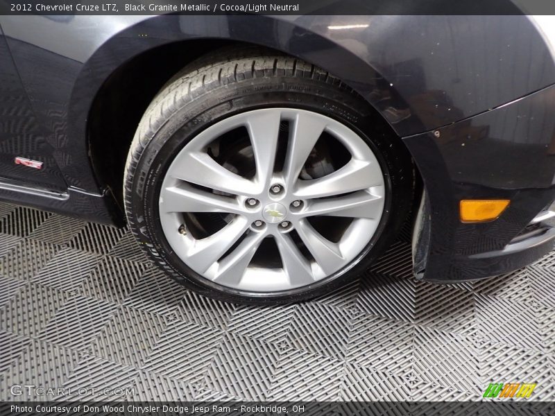 Black Granite Metallic / Cocoa/Light Neutral 2012 Chevrolet Cruze LTZ