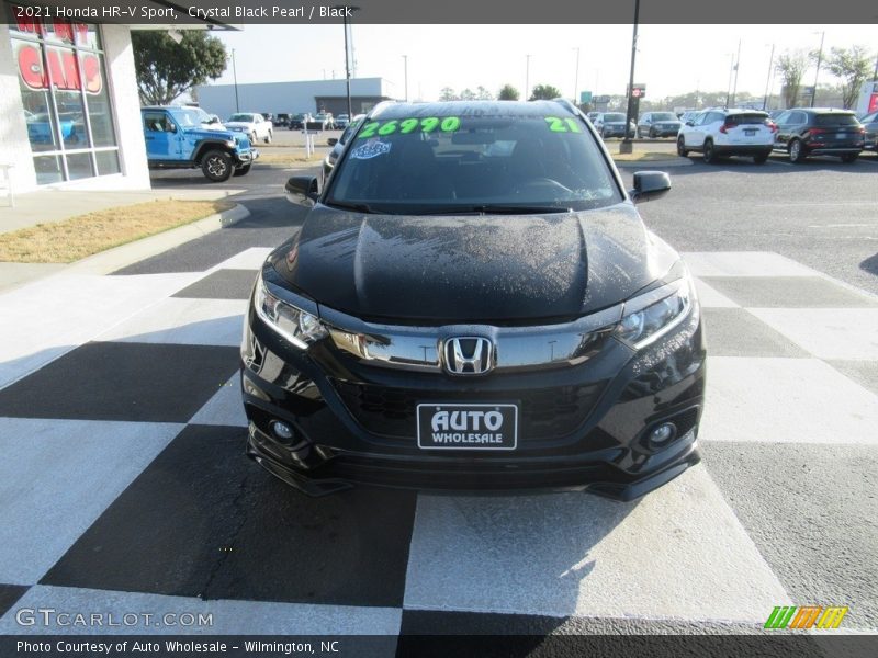 Crystal Black Pearl / Black 2021 Honda HR-V Sport