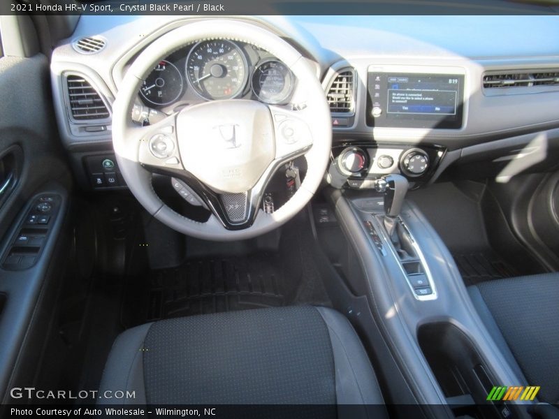 Crystal Black Pearl / Black 2021 Honda HR-V Sport