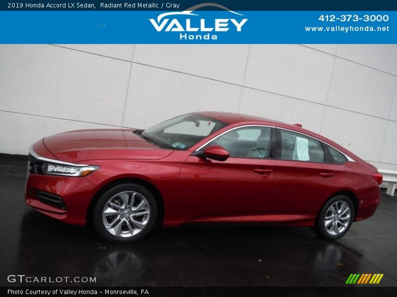 Radiant Red Metallic / Gray 2019 Honda Accord LX Sedan