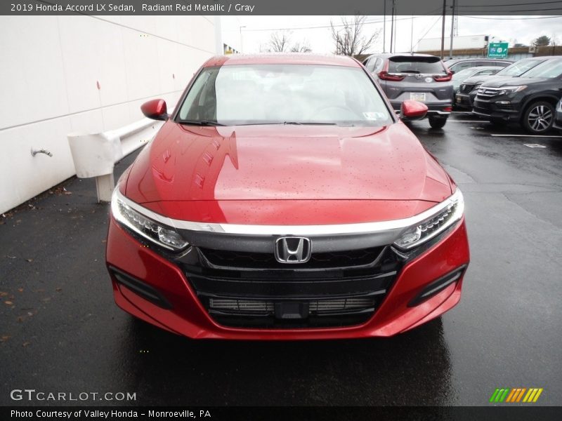 Radiant Red Metallic / Gray 2019 Honda Accord LX Sedan