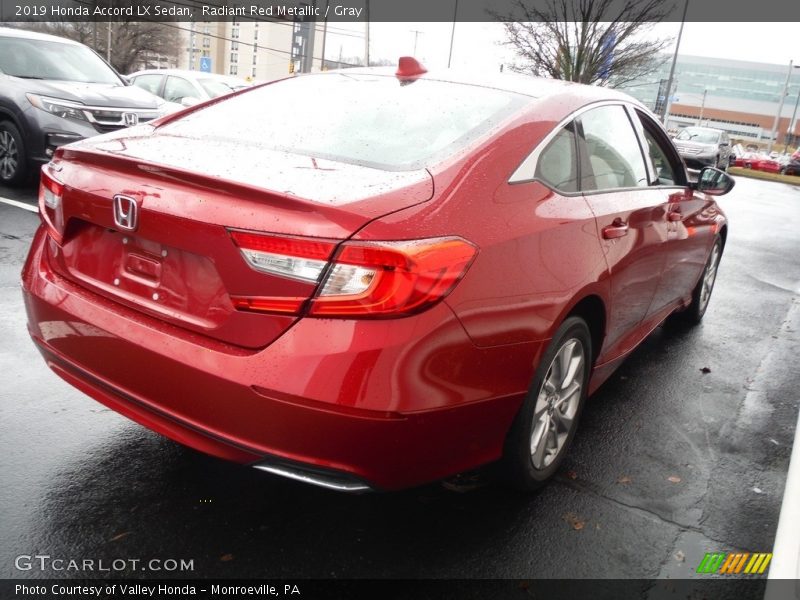 Radiant Red Metallic / Gray 2019 Honda Accord LX Sedan