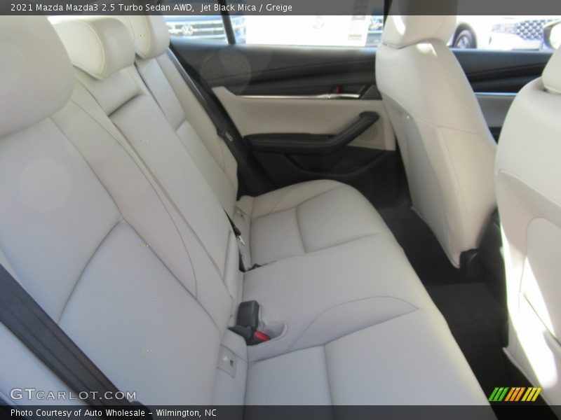 Jet Black Mica / Greige 2021 Mazda Mazda3 2.5 Turbo Sedan AWD