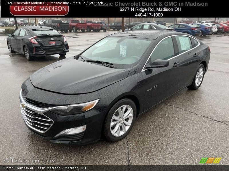 Mosaic Black Metallic / Jet Black 2020 Chevrolet Malibu LT