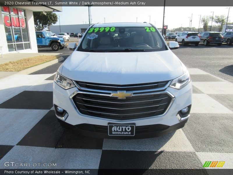 Summit White / Dark Atmosphere/­Medium Ash Gray 2020 Chevrolet Traverse LT