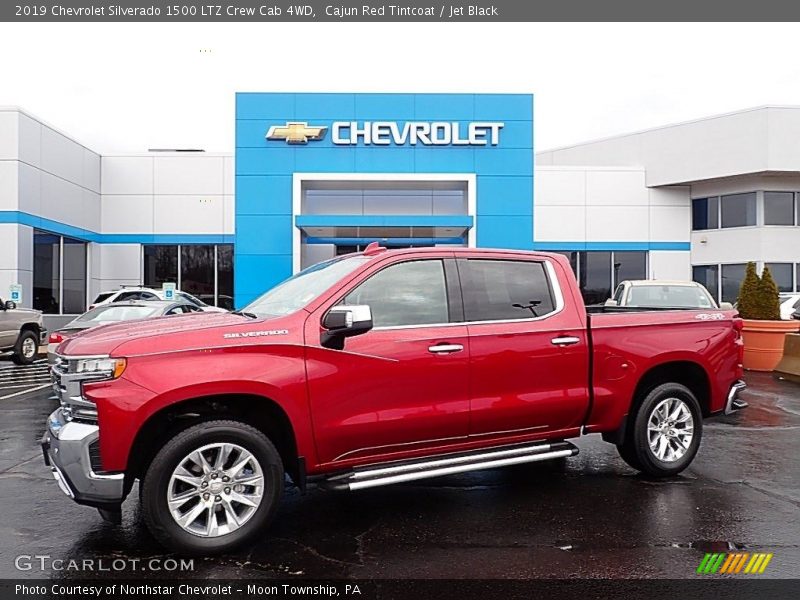 Cajun Red Tintcoat / Jet Black 2019 Chevrolet Silverado 1500 LTZ Crew Cab 4WD