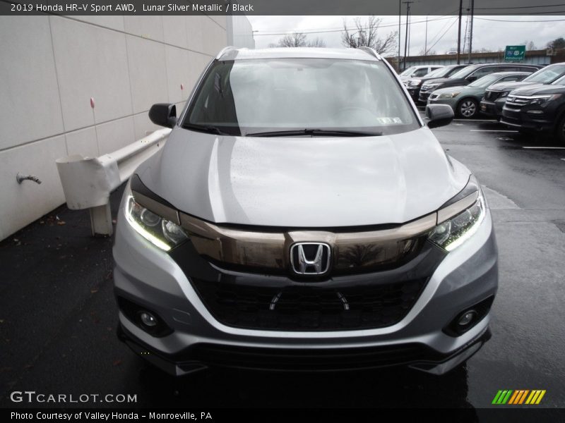 Lunar Silver Metallic / Black 2019 Honda HR-V Sport AWD