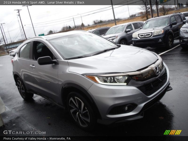 Lunar Silver Metallic / Black 2019 Honda HR-V Sport AWD