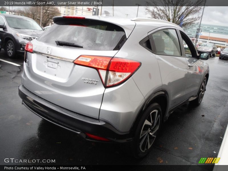 Lunar Silver Metallic / Black 2019 Honda HR-V Sport AWD