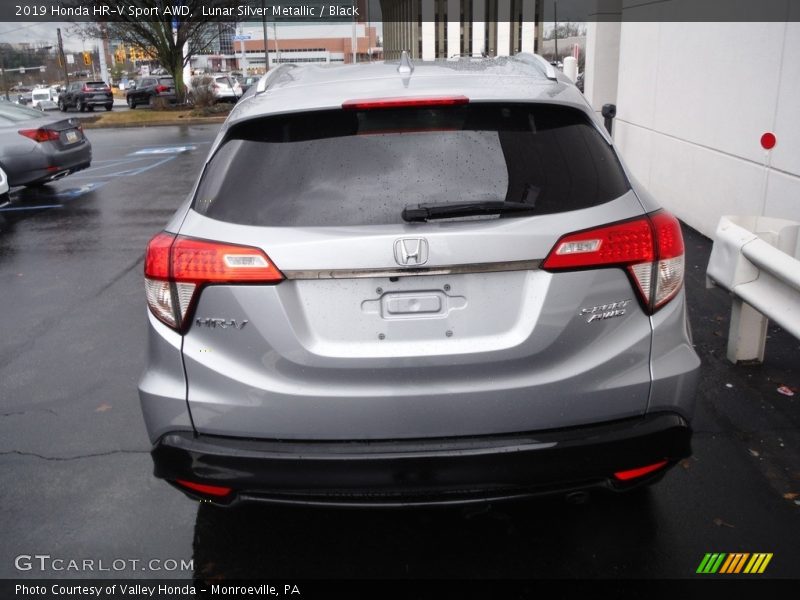 Lunar Silver Metallic / Black 2019 Honda HR-V Sport AWD