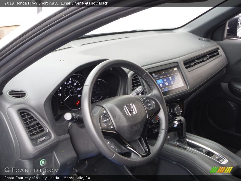 Lunar Silver Metallic / Black 2019 Honda HR-V Sport AWD
