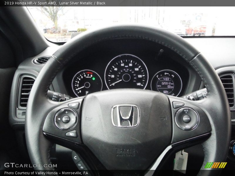 Lunar Silver Metallic / Black 2019 Honda HR-V Sport AWD
