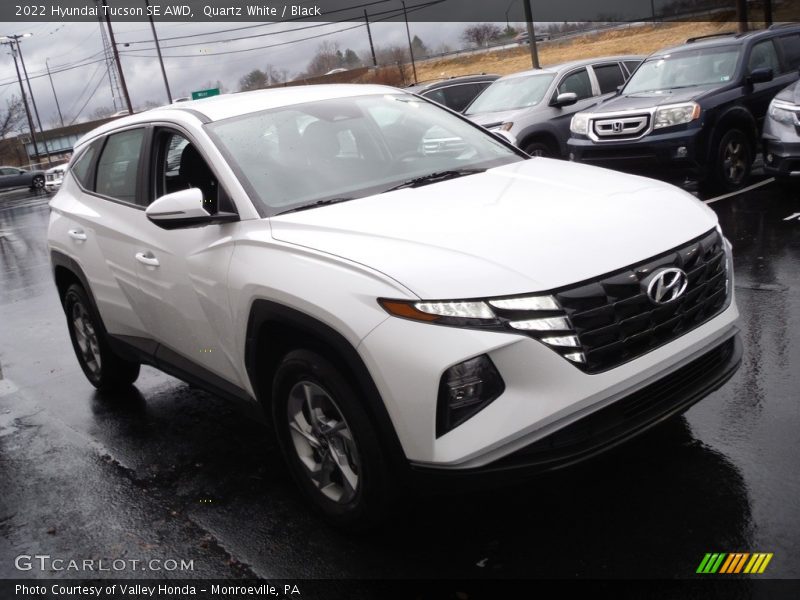 Quartz White / Black 2022 Hyundai Tucson SE AWD