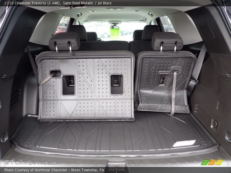 Satin Steel Metallic / Jet Black 2019 Chevrolet Traverse LS AWD