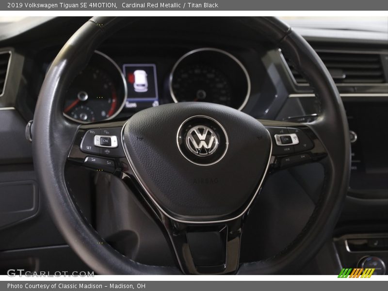 Cardinal Red Metallic / Titan Black 2019 Volkswagen Tiguan SE 4MOTION