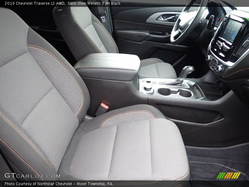 Satin Steel Metallic / Jet Black 2019 Chevrolet Traverse LS AWD