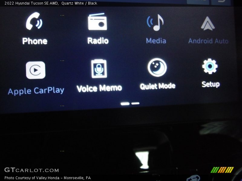 Quartz White / Black 2022 Hyundai Tucson SE AWD
