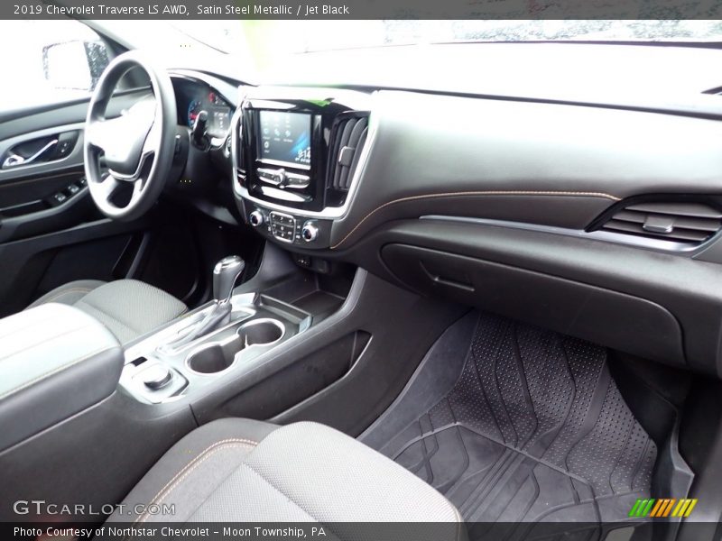 Satin Steel Metallic / Jet Black 2019 Chevrolet Traverse LS AWD