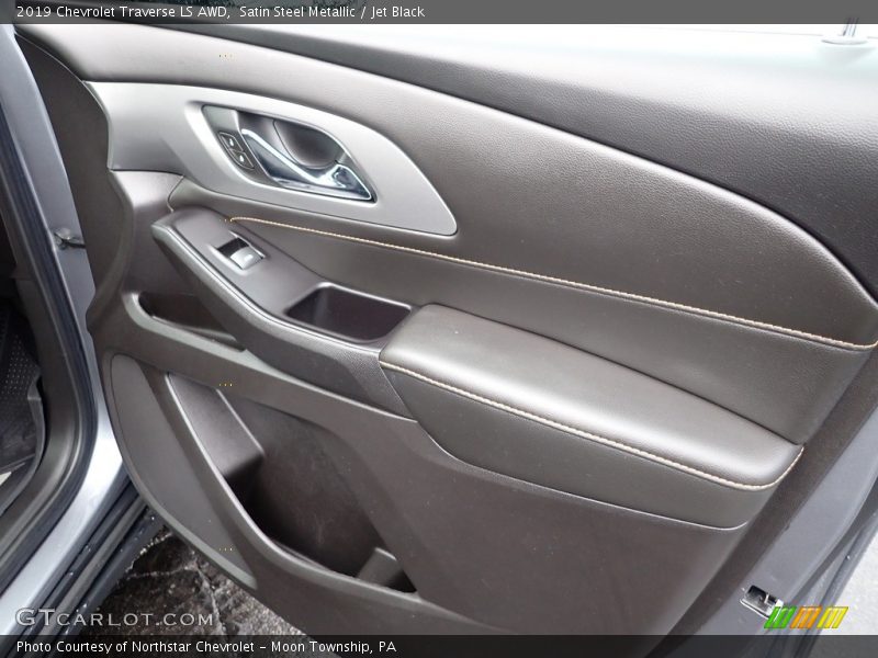 Satin Steel Metallic / Jet Black 2019 Chevrolet Traverse LS AWD