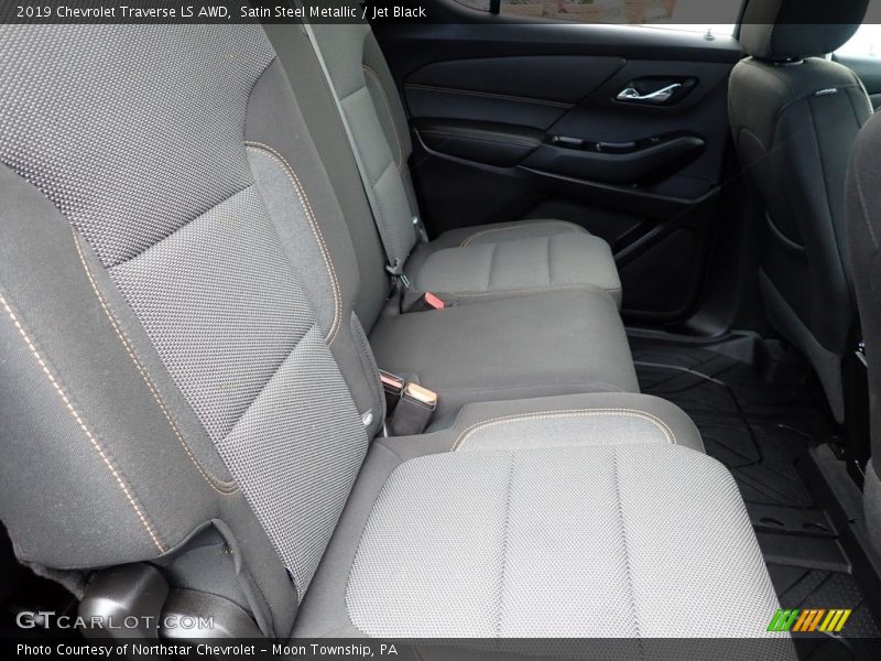 Satin Steel Metallic / Jet Black 2019 Chevrolet Traverse LS AWD