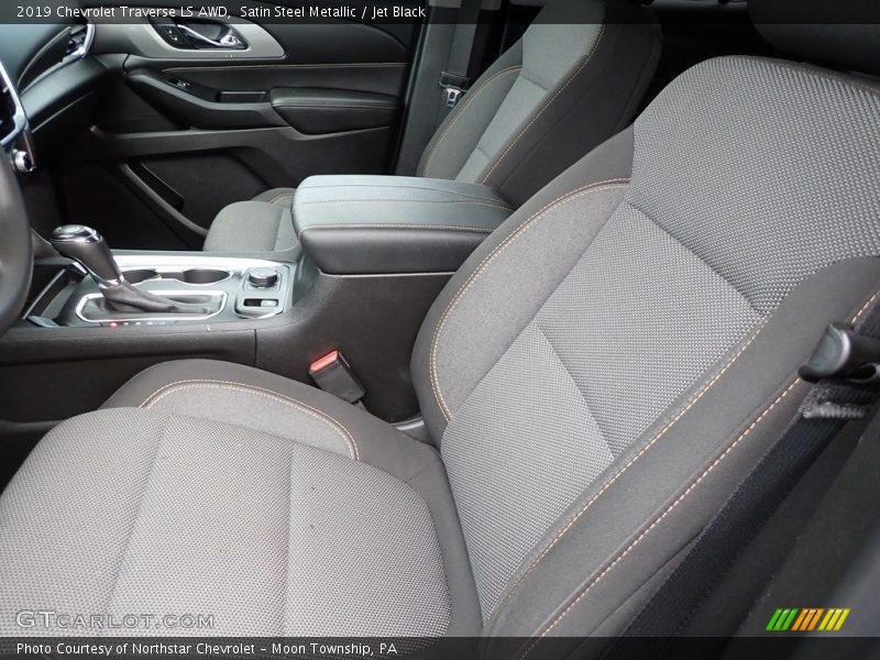 Satin Steel Metallic / Jet Black 2019 Chevrolet Traverse LS AWD