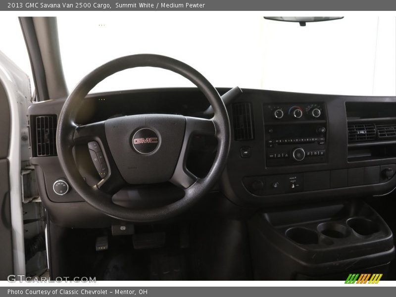 Summit White / Medium Pewter 2013 GMC Savana Van 2500 Cargo