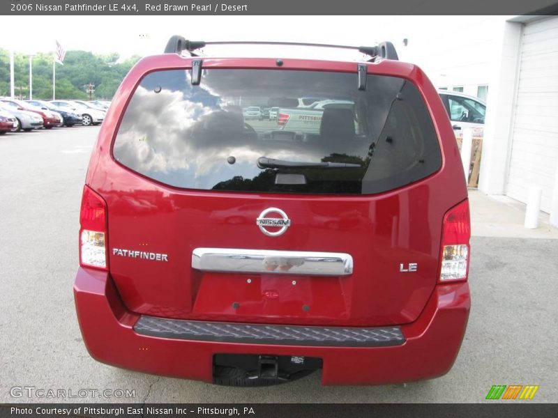 Red Brawn Pearl / Desert 2006 Nissan Pathfinder LE 4x4