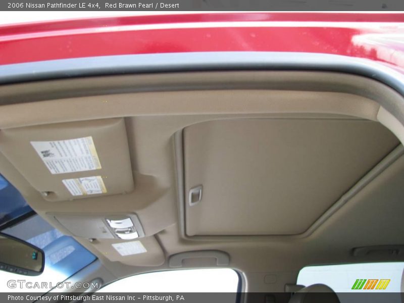 Red Brawn Pearl / Desert 2006 Nissan Pathfinder LE 4x4