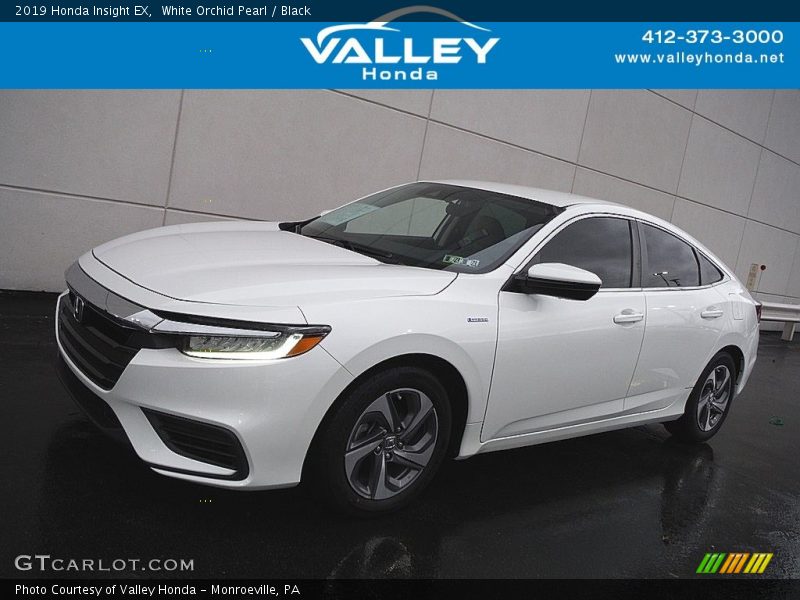 White Orchid Pearl / Black 2019 Honda Insight EX