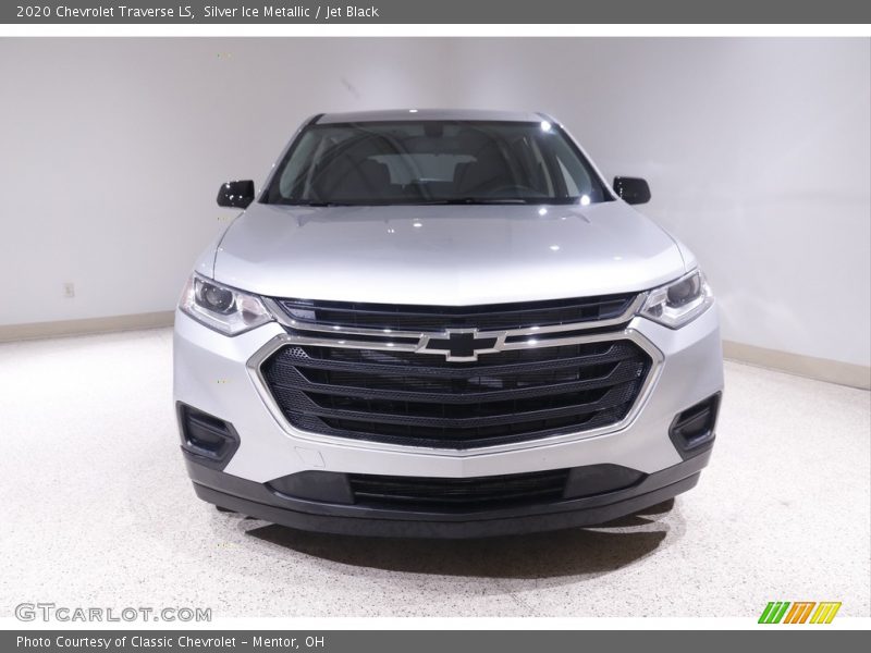 Silver Ice Metallic / Jet Black 2020 Chevrolet Traverse LS