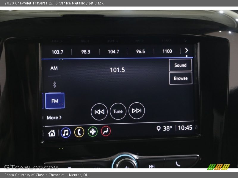 Silver Ice Metallic / Jet Black 2020 Chevrolet Traverse LS