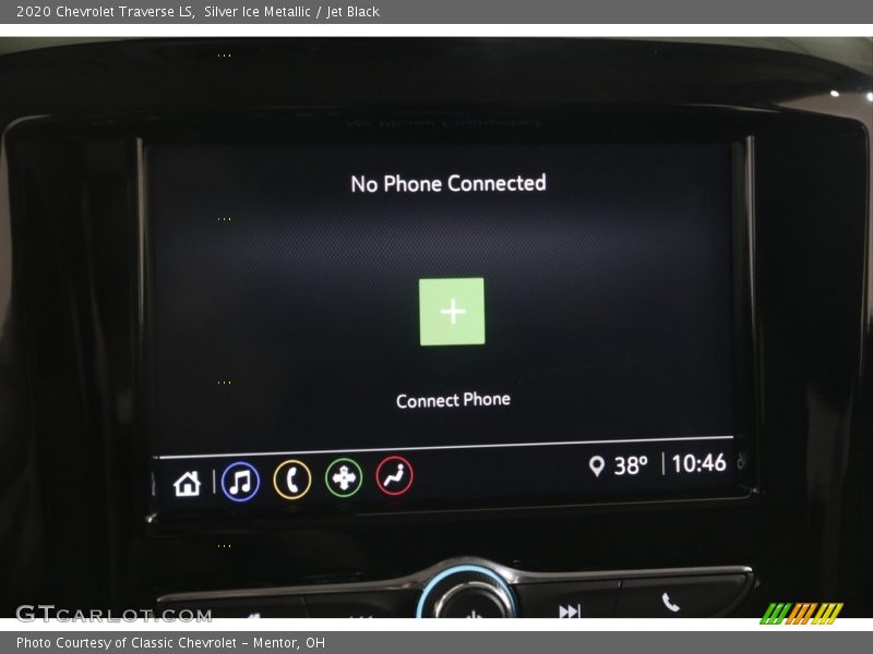 Silver Ice Metallic / Jet Black 2020 Chevrolet Traverse LS