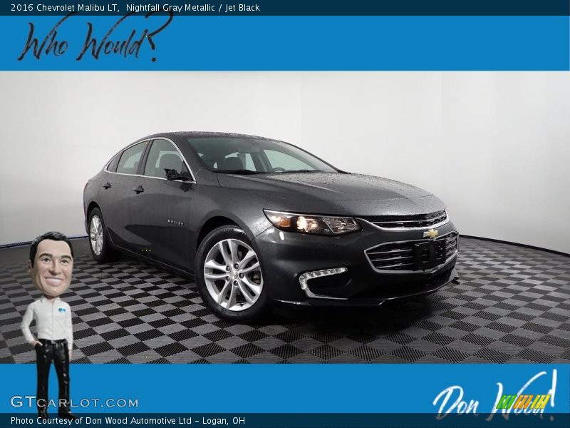 Nightfall Gray Metallic / Jet Black 2016 Chevrolet Malibu LT