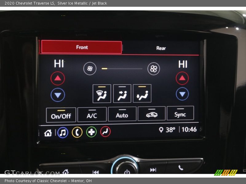 Silver Ice Metallic / Jet Black 2020 Chevrolet Traverse LS