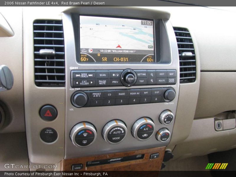 Red Brawn Pearl / Desert 2006 Nissan Pathfinder LE 4x4