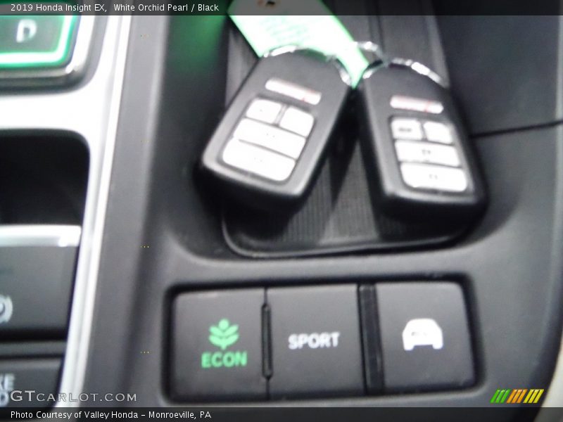 White Orchid Pearl / Black 2019 Honda Insight EX