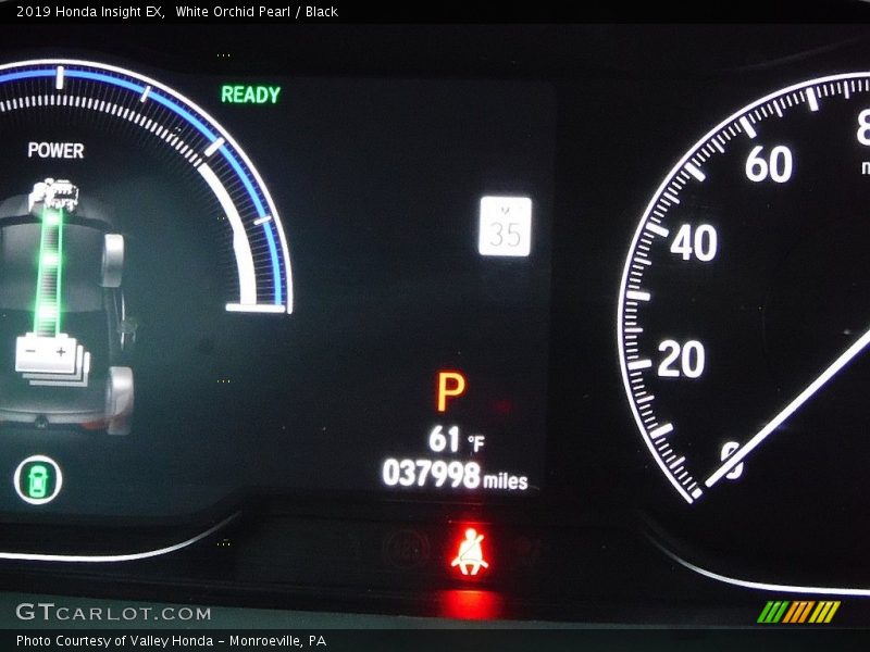 White Orchid Pearl / Black 2019 Honda Insight EX