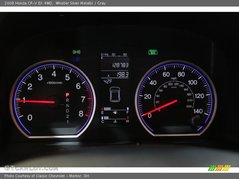 Whistler Silver Metallic / Gray 2008 Honda CR-V EX 4WD