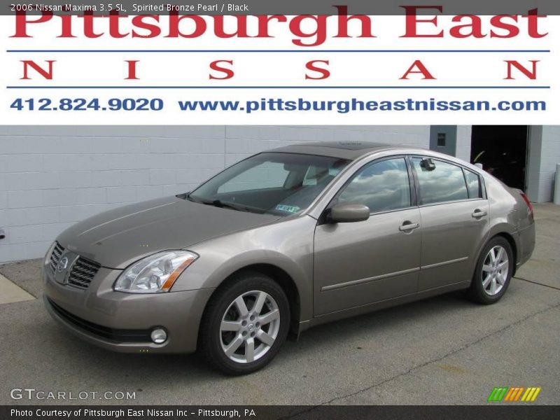Spirited Bronze Pearl / Black 2006 Nissan Maxima 3.5 SL