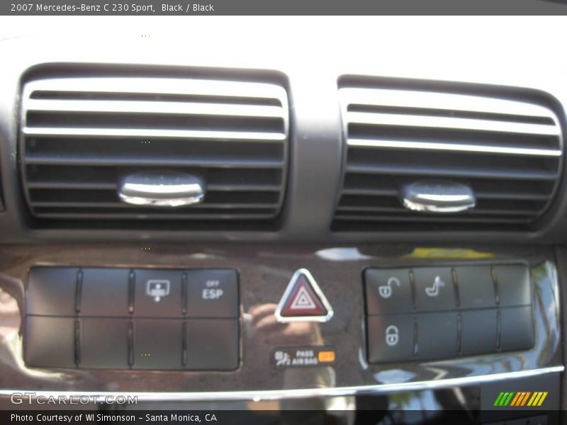 Black / Black 2007 Mercedes-Benz C 230 Sport