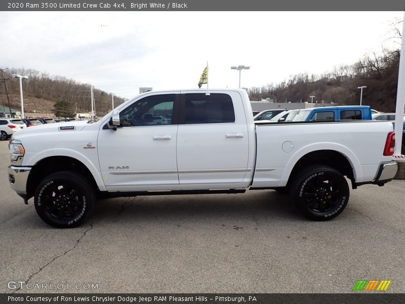 Bright White / Black 2020 Ram 3500 Limited Crew Cab 4x4