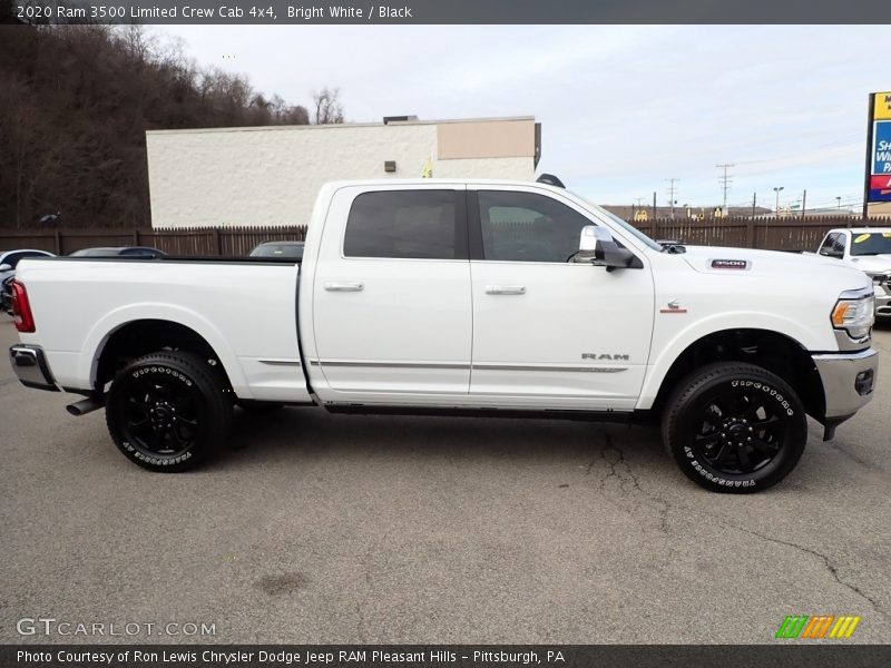 Bright White / Black 2020 Ram 3500 Limited Crew Cab 4x4